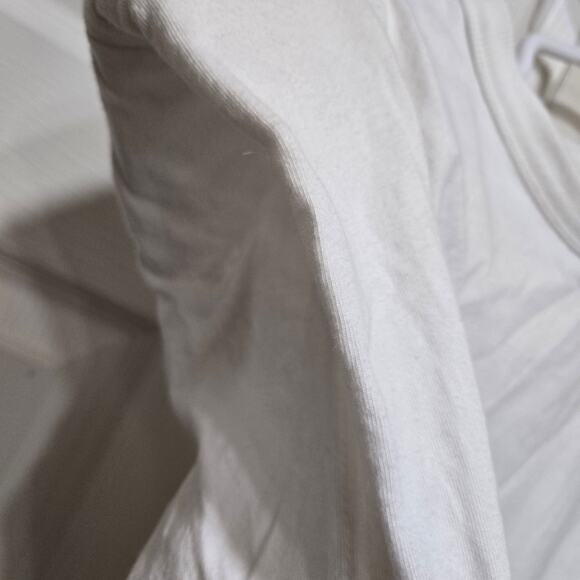 The Frankie Shop Eva White Padded Shoulder Tee XS - Picture 8 of 11